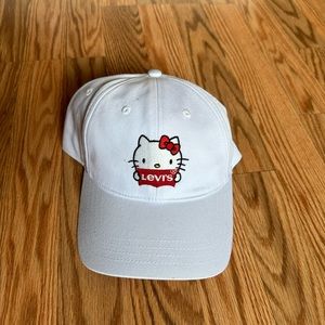 Levi's x Hello Kitty white trucker SnapBack Hat